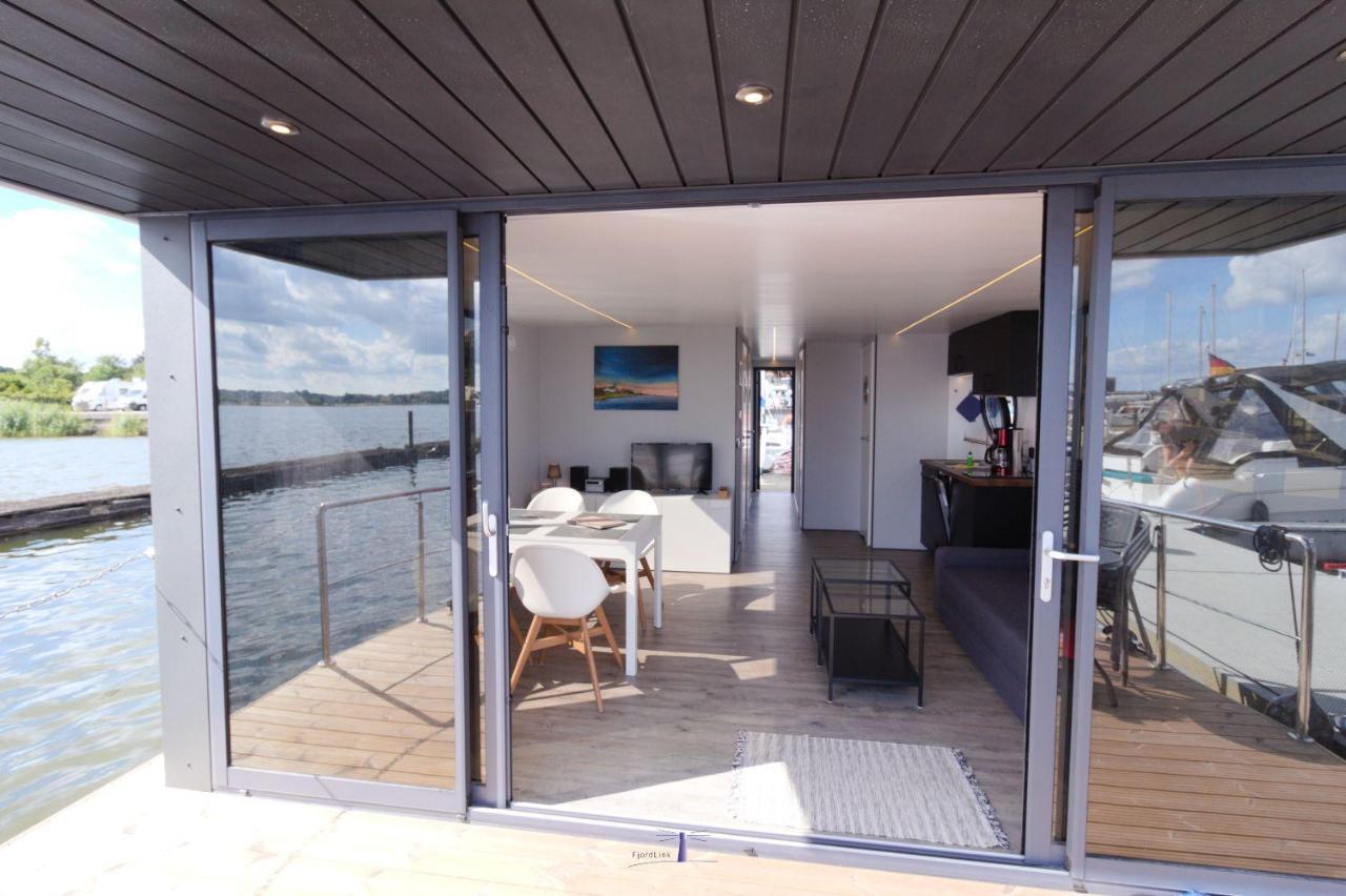 Hausboot Fjord Nordstern Mit Dachterrasse In Schleswig Otel Dış mekan fotoğraf